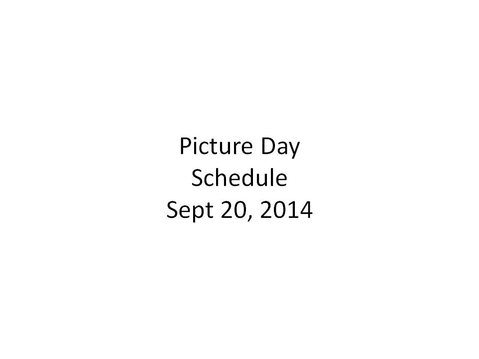 Warrington Soccer Club - Picture Day Schedule Sept 20th 2014 at Jamison Elementary School
