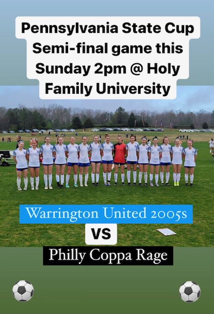 Warrington United 2005 Girls in Pennsylvania State Cup Semi-Final